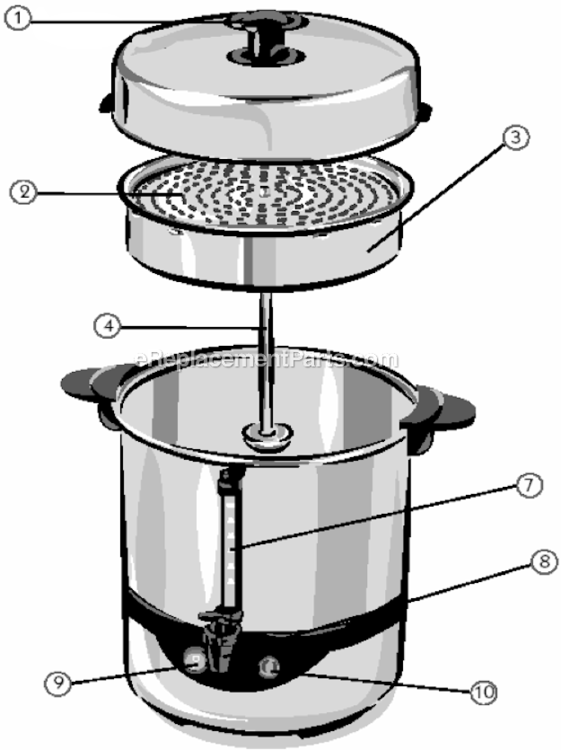 Page A Diagram and Parts List for CBTU45  Mr Coffee Coffee Maker